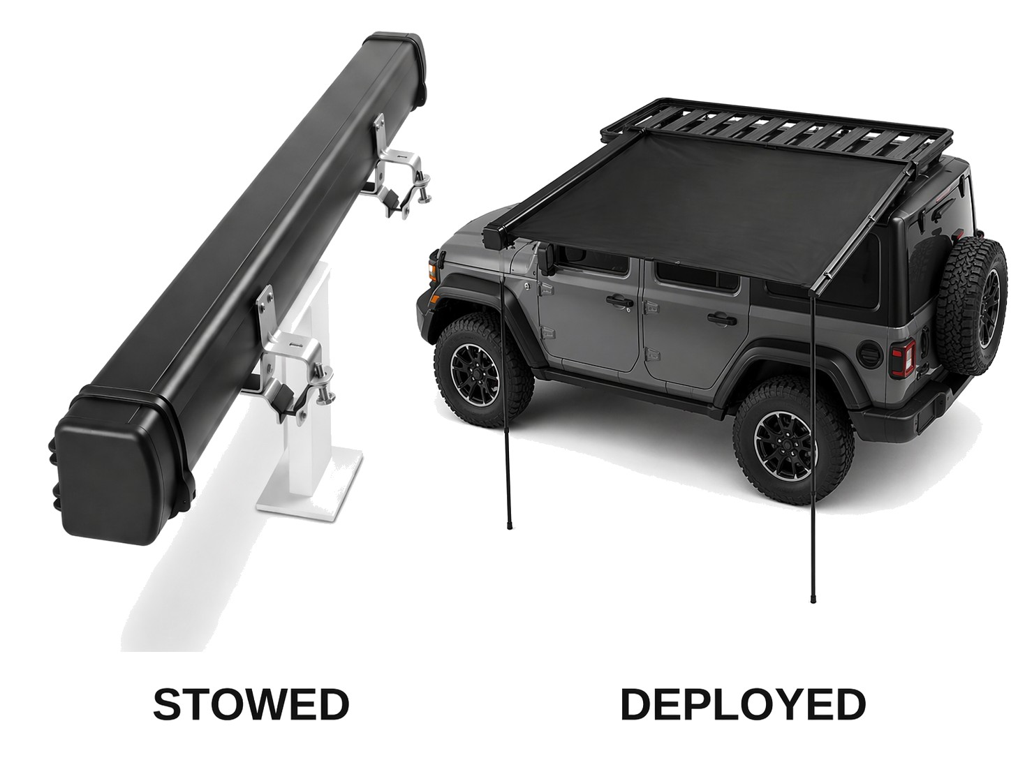 90° Awning + Alu Case rooftop tent